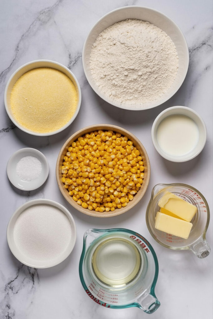Mexican Sweet Corn Cake Ingredients