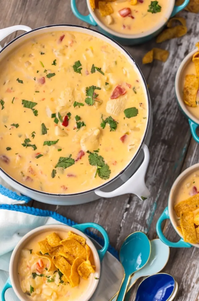 Mexican Cheesy Chicken Chowder