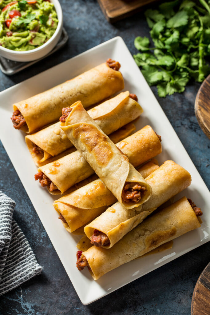 Oven Baked Beef Taquitos