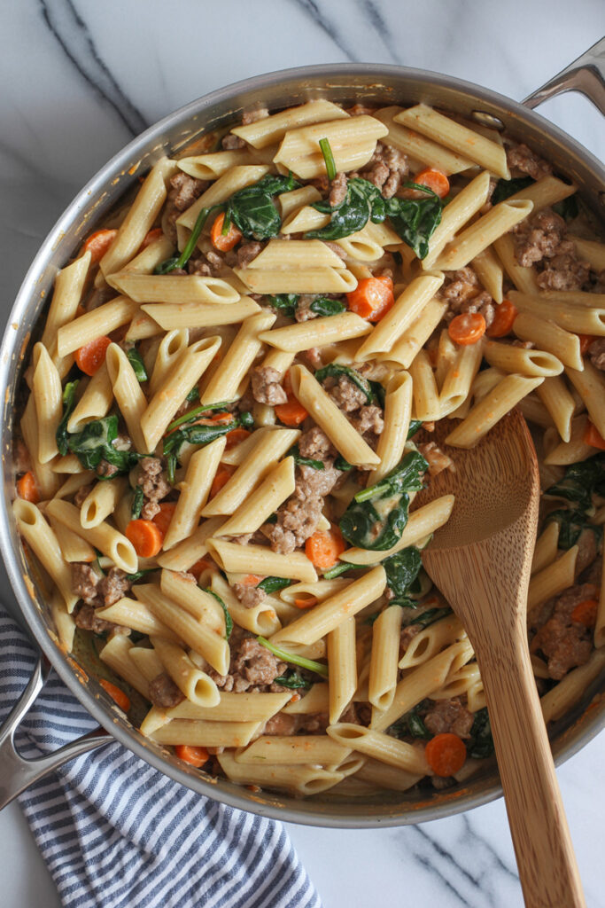 Prep Ground Turkey Pasta