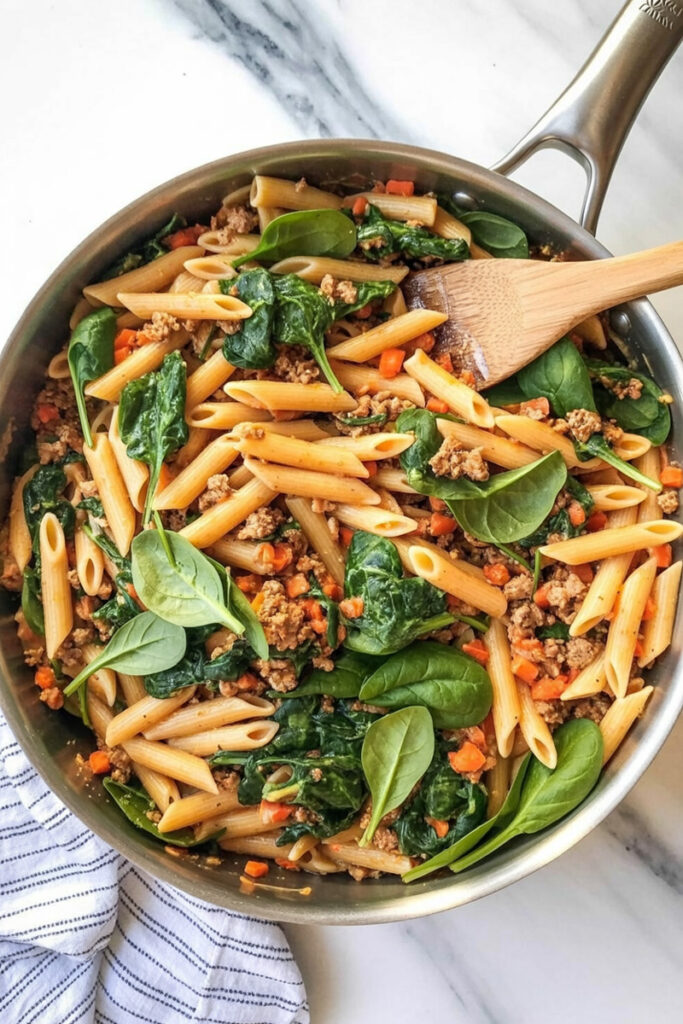 Serve Ground Turkey Pasta