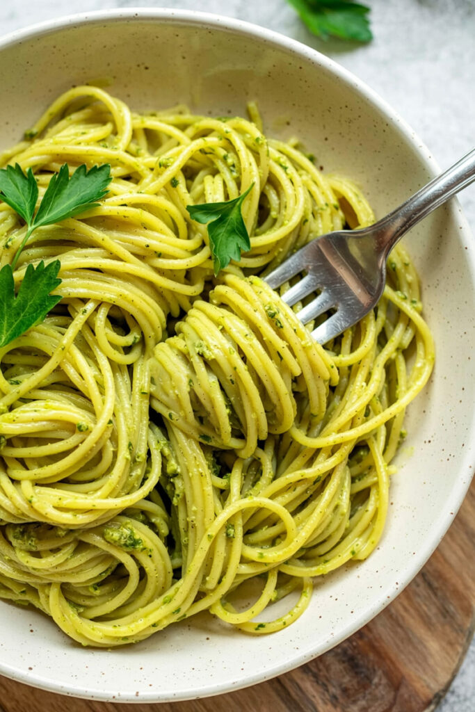 Serve Espagueti Verde