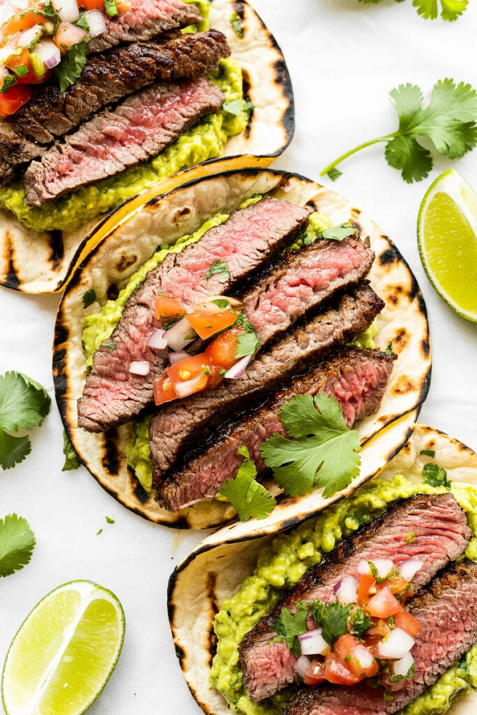 easy flank steak tacos