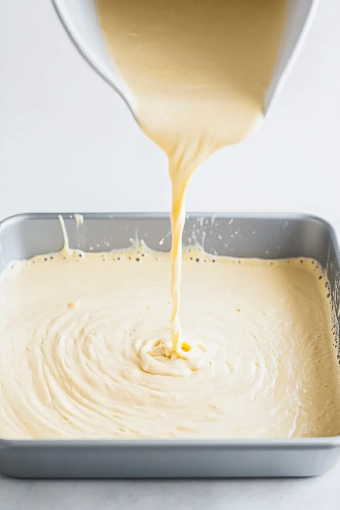 Put the mixer in Pan