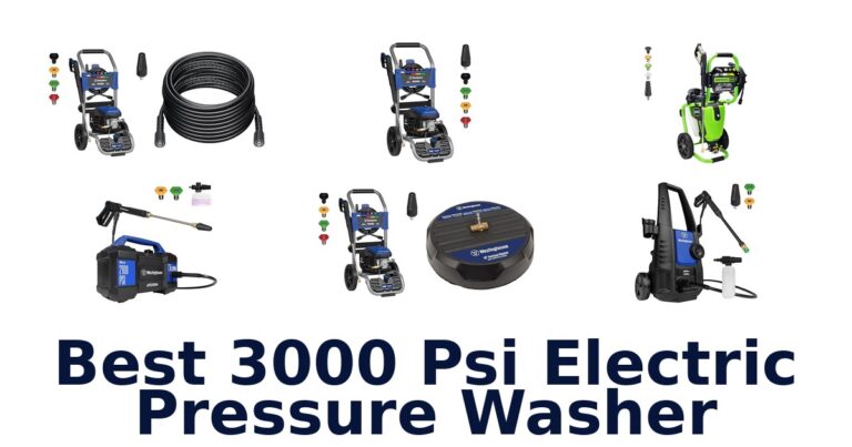 best 3000 psi electric pressure washer