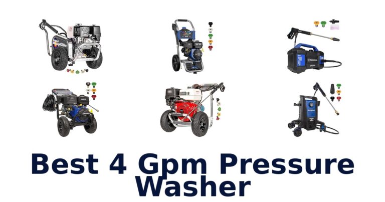 Best 4 GPM Pressure Washers: Top 10 Picks best 4 gpm pressure washer