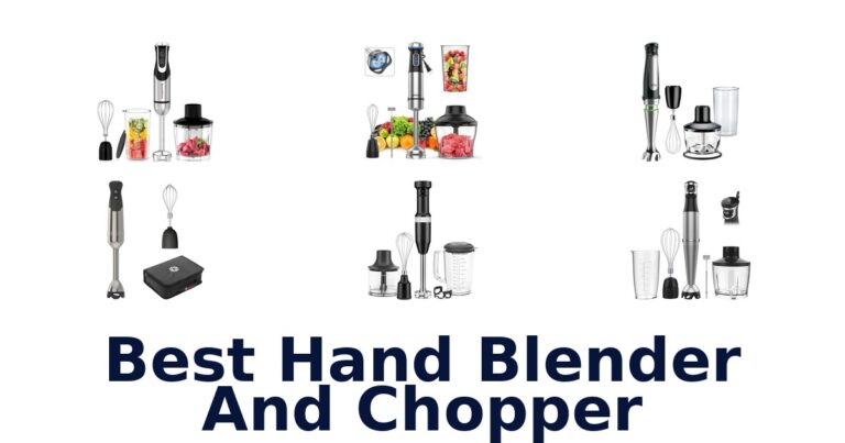 Best Hand Blender & Chopper: Top 10 Picks! best hand blender and chopper