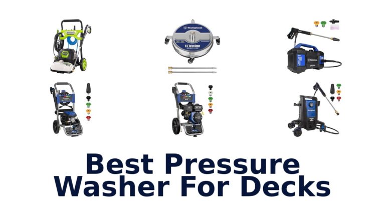 best pressure washer for decks