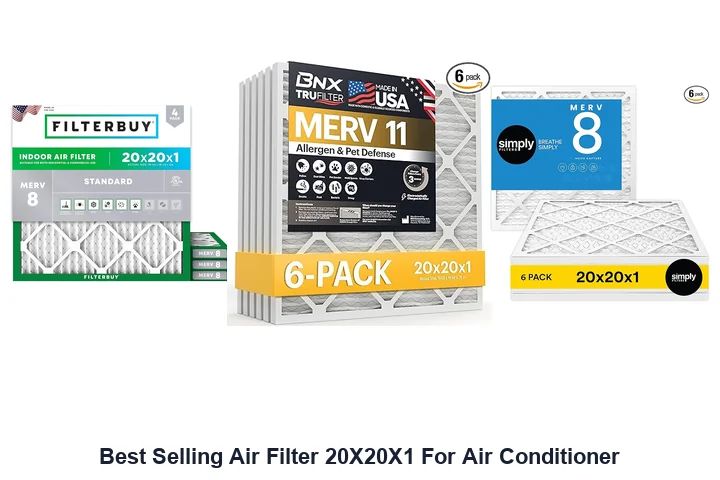Best Air Filter 20x20x1: Top Picks Reviewed Best Selling Air Filter 20X20X1 For Air Conditioner
