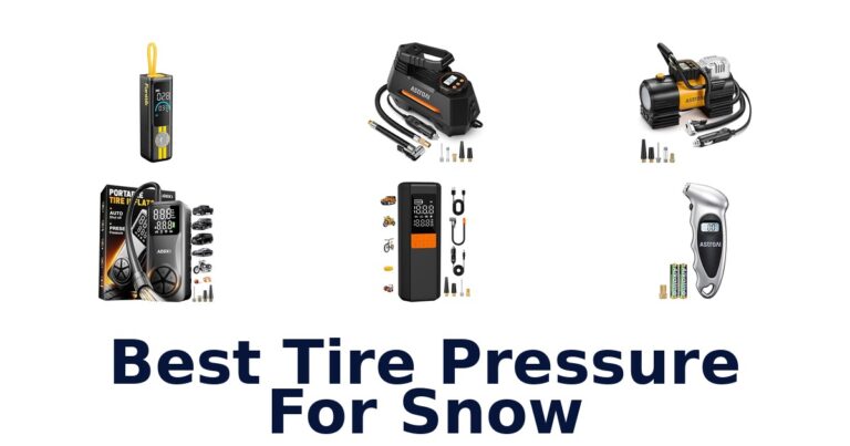 best tire pressure for snow