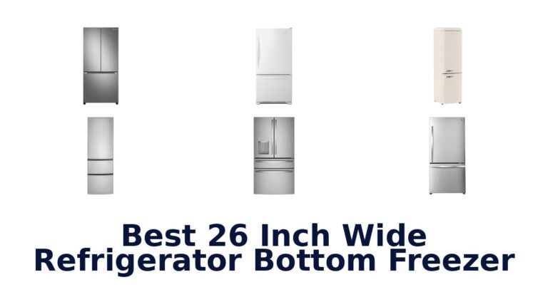 best 26 inch wide refrigerator bottom freezer