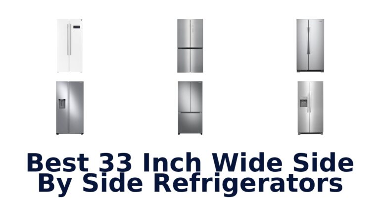best 33 inch wide side by side refrigerators