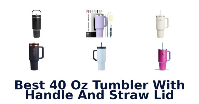 best 40 oz tumbler with handle and straw lid