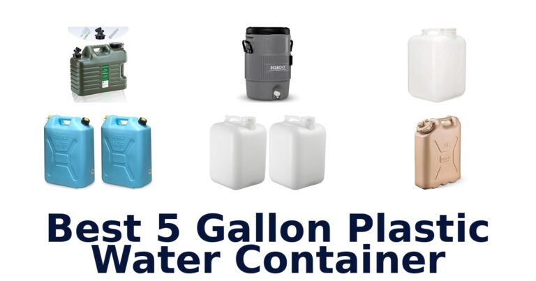 best 5 gallon plastic water container