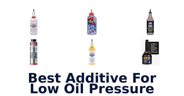 best additive for low oil pressure