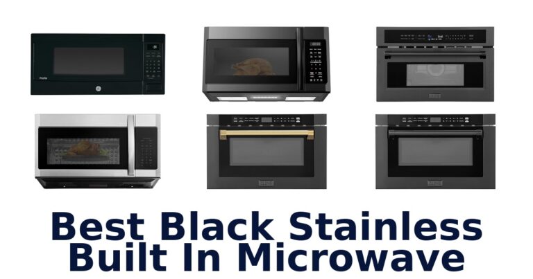 best black stainless built in microwave