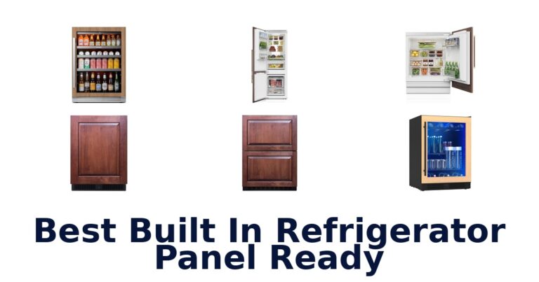 best built in refrigerator panel ready
