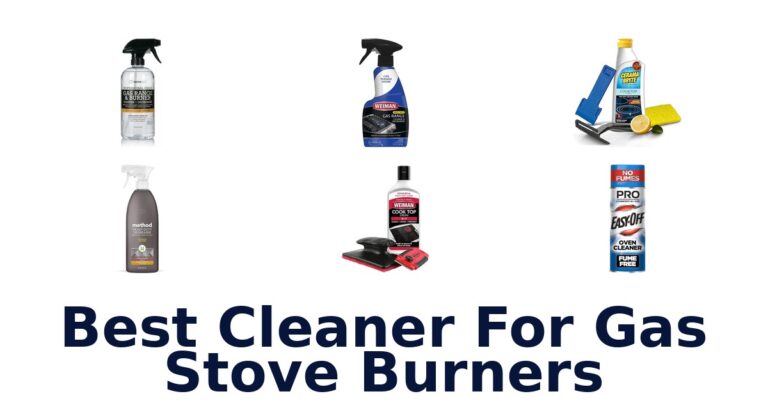 best cleaner for gas stove burners