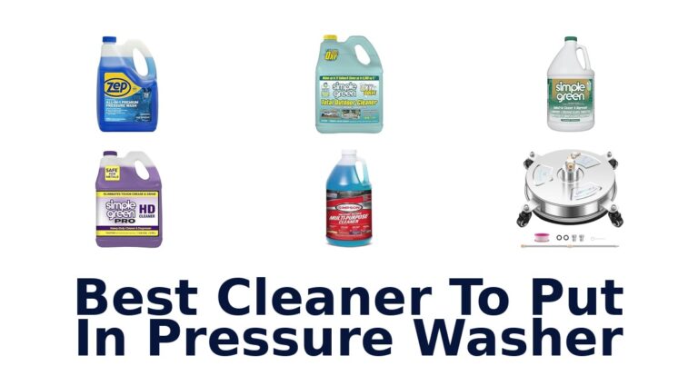 best cleaner to put in pressure washer