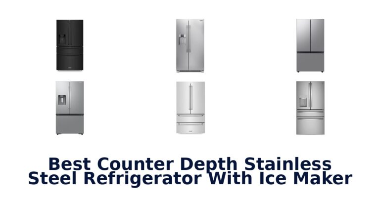 BEST Counter Depth Stainless Steel Fridge w/ Ice Maker best counter depth stainless steel refrigerator with ice maker