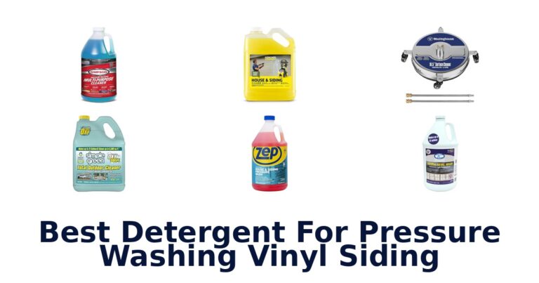 BEST Detergents for Pressure Washing Vinyl Siding: Top 10 best detergent for pressure washing vinyl siding