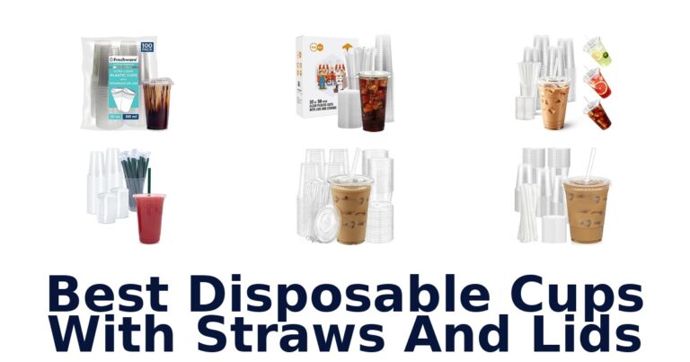 BEST Disposable Cups w/ Straws & Lids: Top 10 Picks best disposable cups with straws and lids