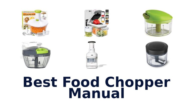 best food chopper manual