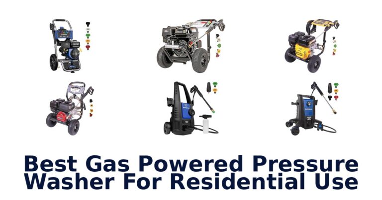 best gas powered pressure washer for residential use