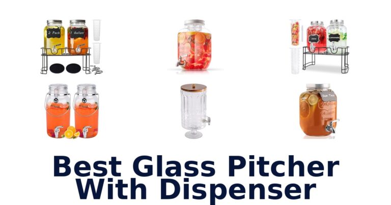 best glass pitcher with dispenser