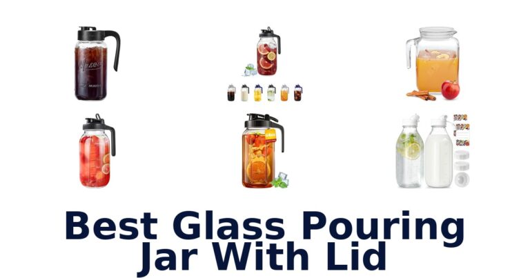 best glass pouring jar with lid