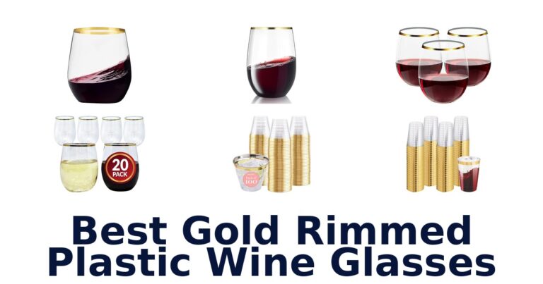Best Gold Rimmed Plastic Wine Glasses: Top 10 Picks best gold rimmed plastic wine glasses