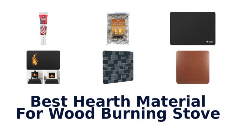 best hearth material for wood burning stove