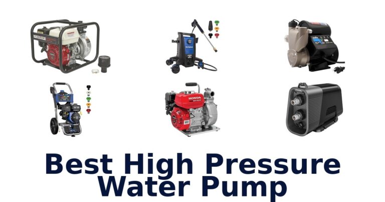best high pressure water pump