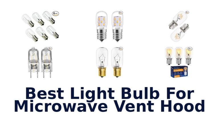 best light bulb for microwave vent hood