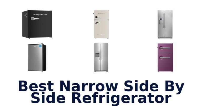 best narrow side by side refrigerator