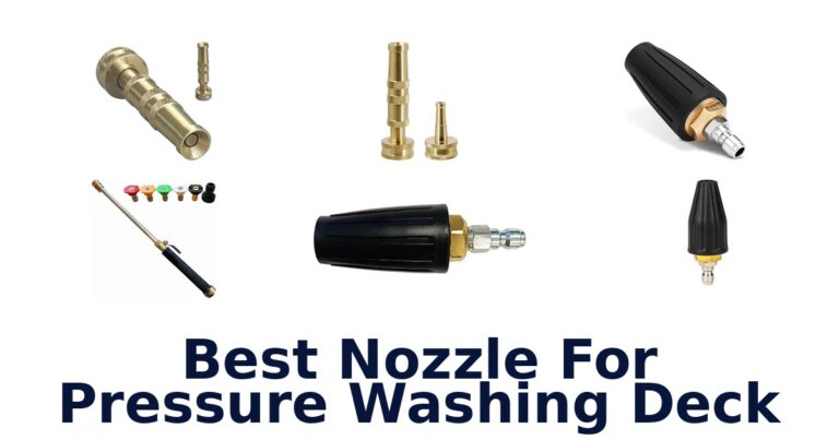 best nozzle for pressure washing deck