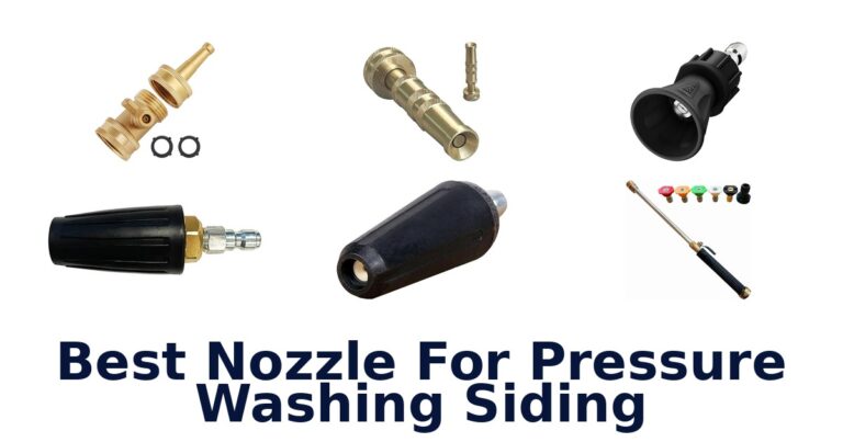 best nozzle for pressure washing siding
