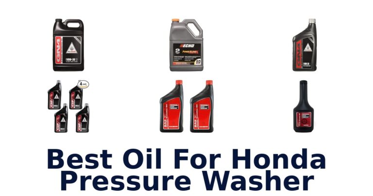 best oil for honda pressure washer