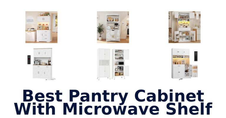 best pantry cabinet with microwave shelf