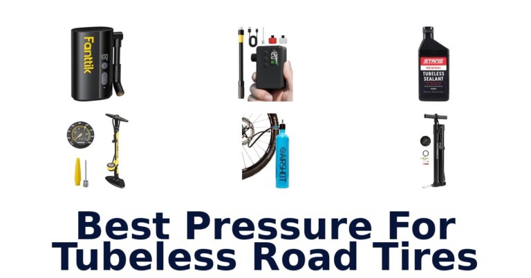 best pressure for tubeless road tires