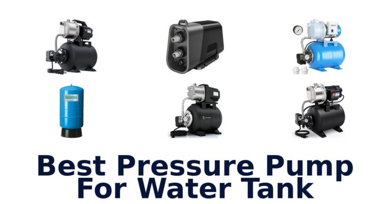 best pressure pump for water tank