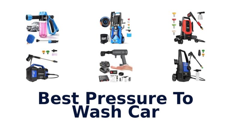 best pressure to wash car