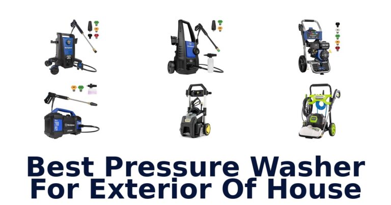 best pressure washer for exterior of house