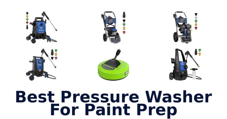 best pressure washer for paint prep