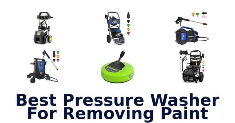 best pressure washer for removing paint