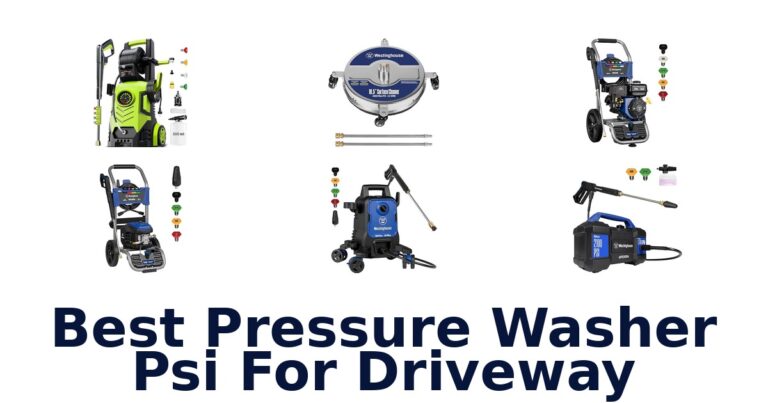 Best PSI for Driveway Cleaning: Top 10 Picks best pressure washer psi for driveway