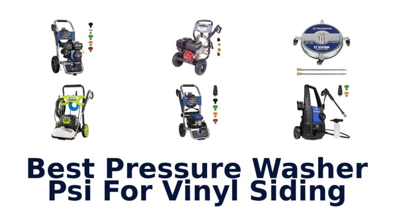 best pressure washer psi for vinyl siding