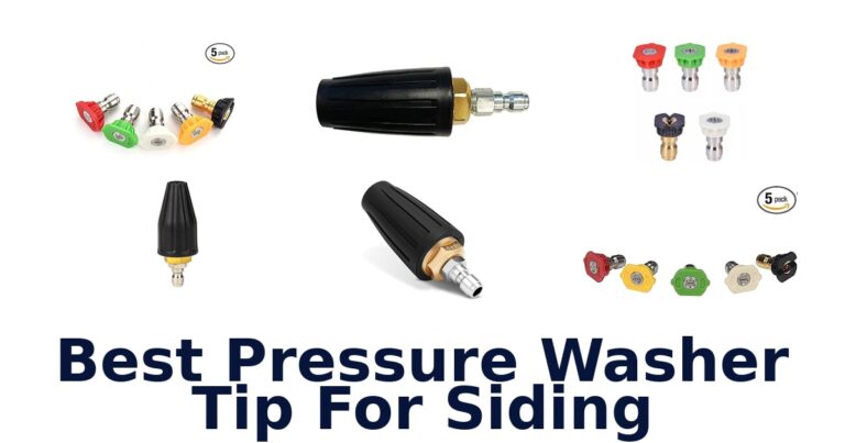 best pressure washer tip for siding