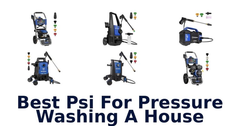 best psi for pressure washing a house