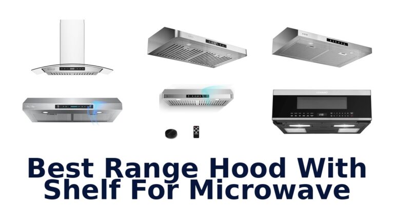 best range hood with shelf for microwave